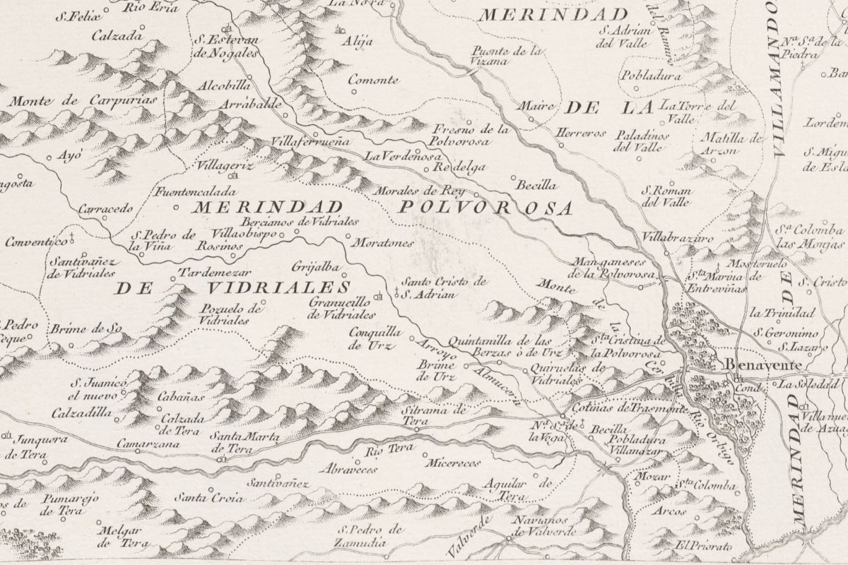 Mapa Merindades de Benavente 1779