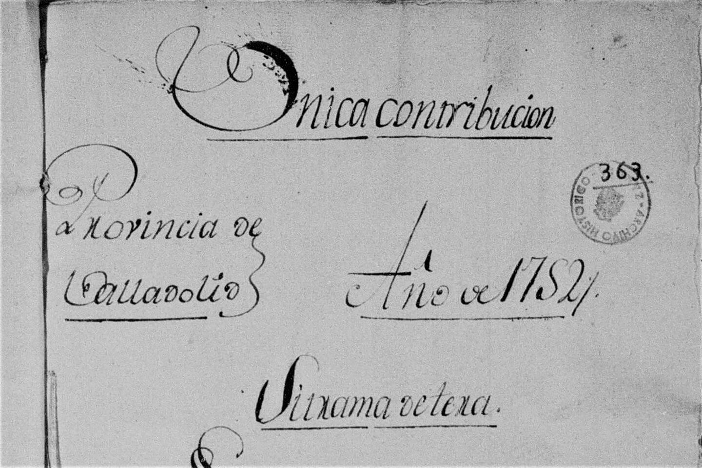 Sitrama de Tera Catastro Ensenada 1752 - Portada