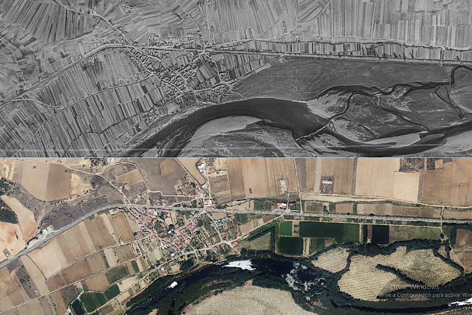 Sitrama de Tera foto aérea 1957-2017 1 Sitrama de Tera foto aérea 1957-2017