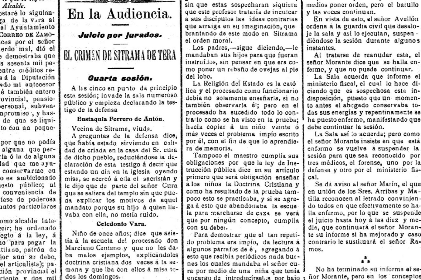 Juicio por Crimen Sitrama de Tera 1907