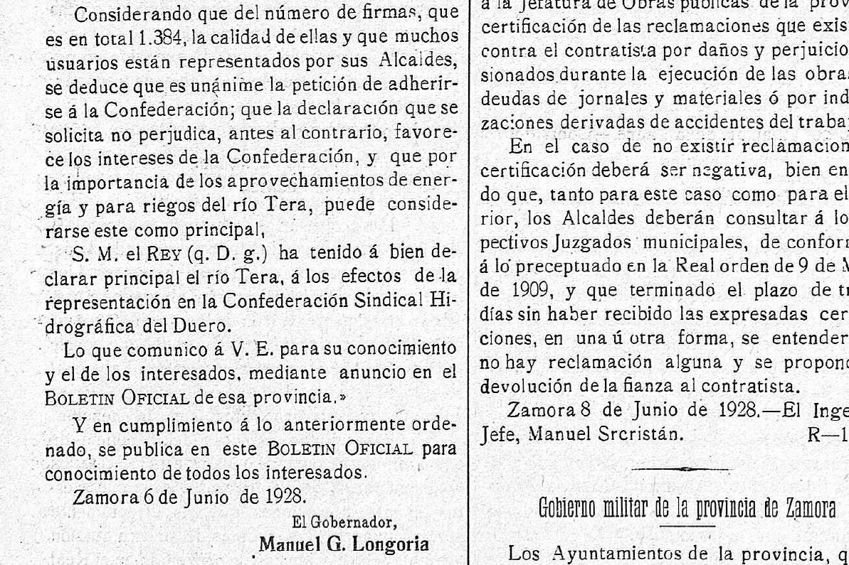 Tera afluente principal Duero BOZA 1928 4 Tera afluente principal Duero BOZA 1928