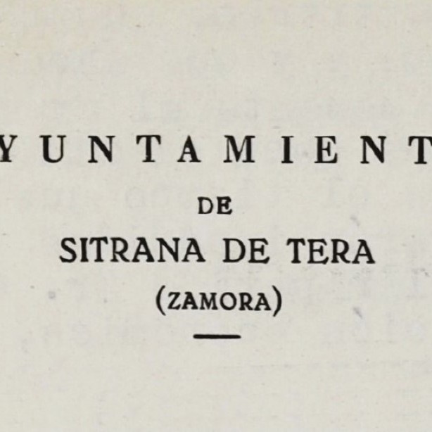 Membrete Ayuntamiento Sitrana Sitrama 1957