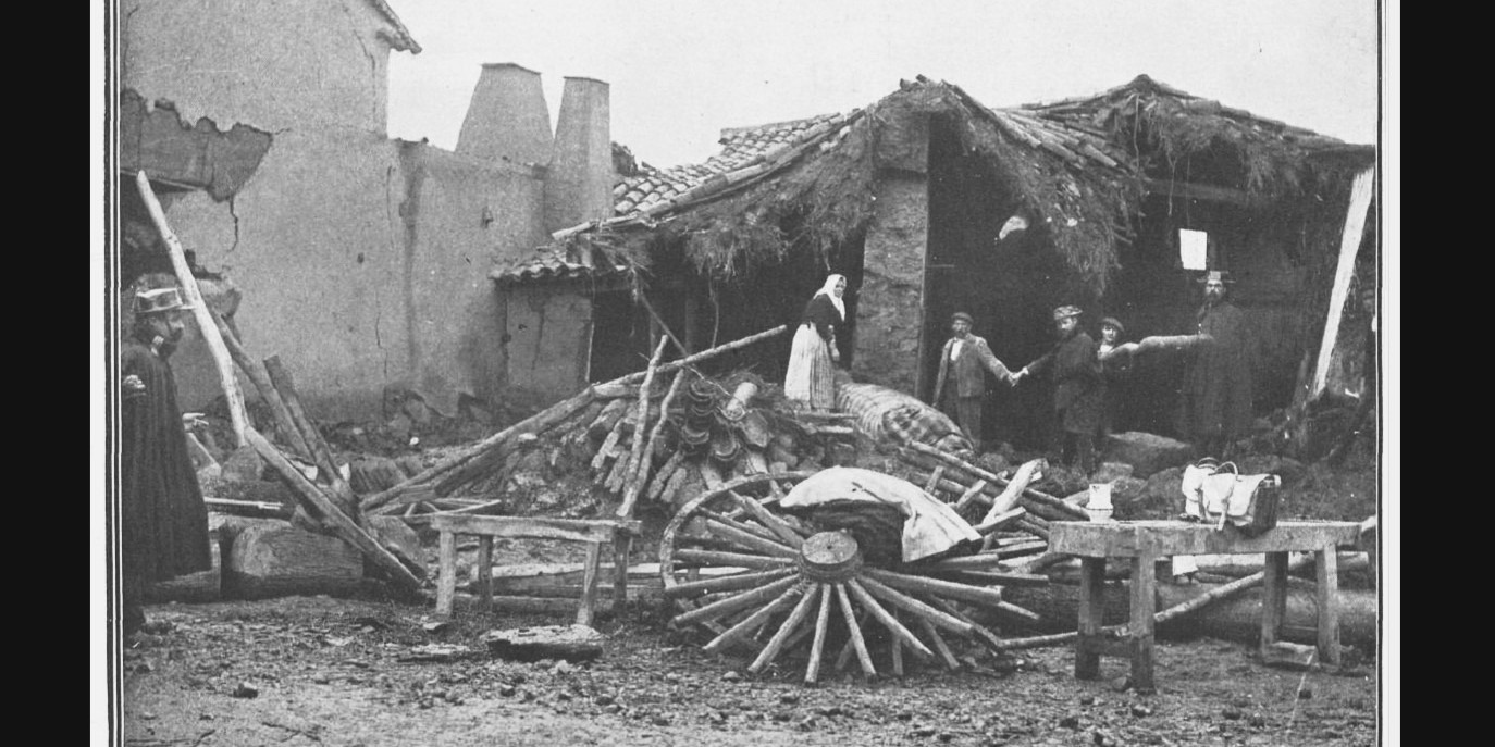 Destrucción por Riada diciembre 1909 Abraveses de Tera