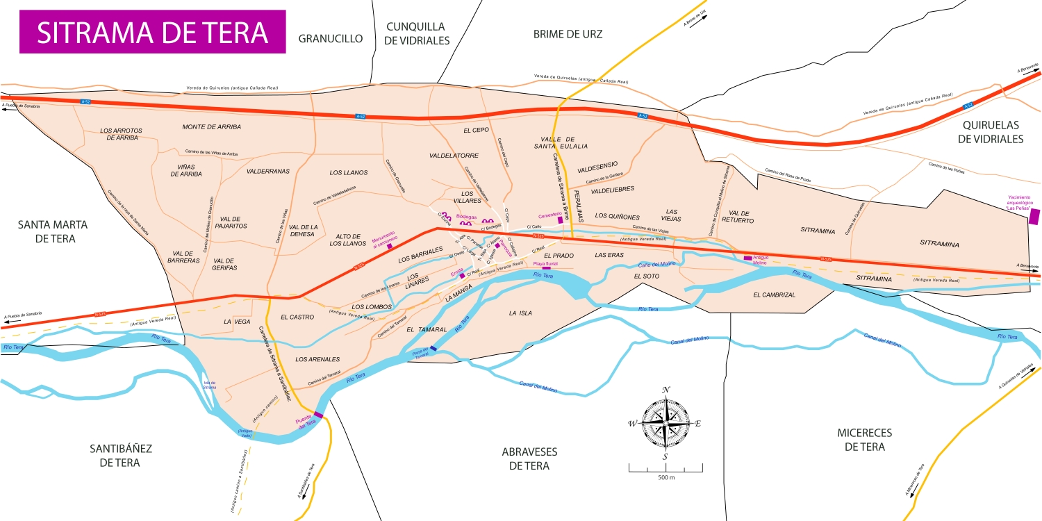 Mapa general Sitrama Tera