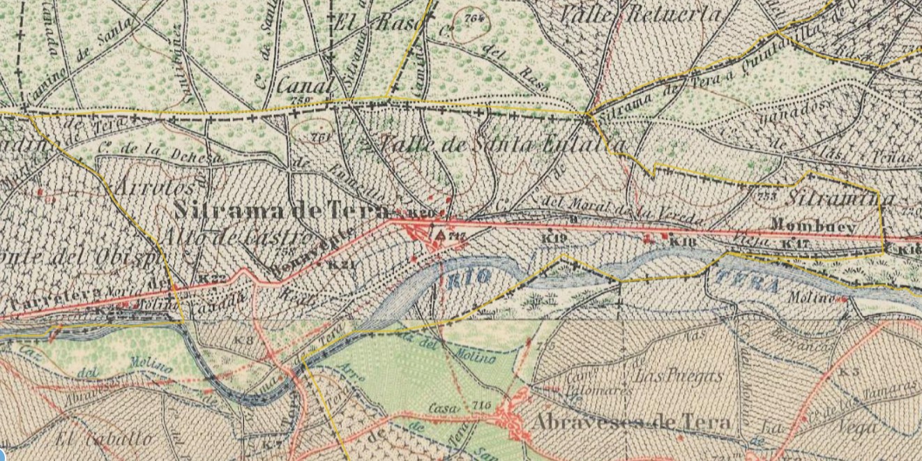 Sitrama de Tera mapa 1941 IGN