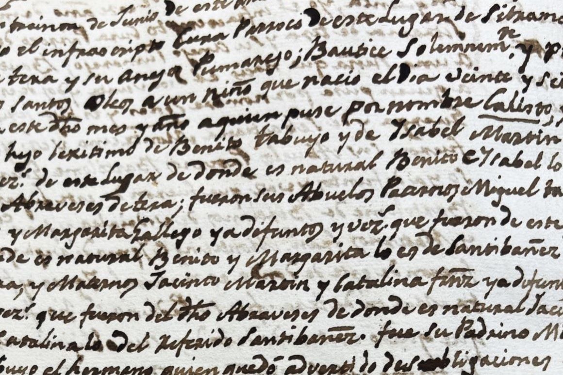 Bautizo Calisto Tabuyo Martínez Sitrama de Tera