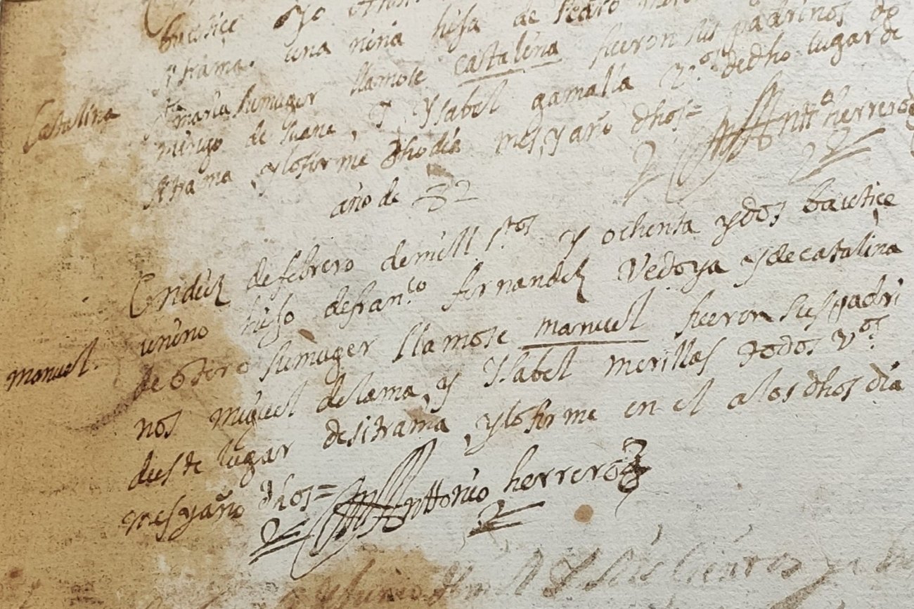 Bautizo Manuel Fernández Otero Sitrama de Tera