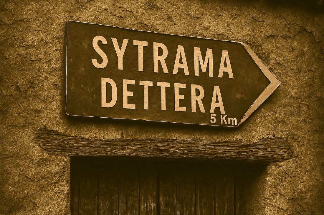 Sytrama dettera letrero antiguo