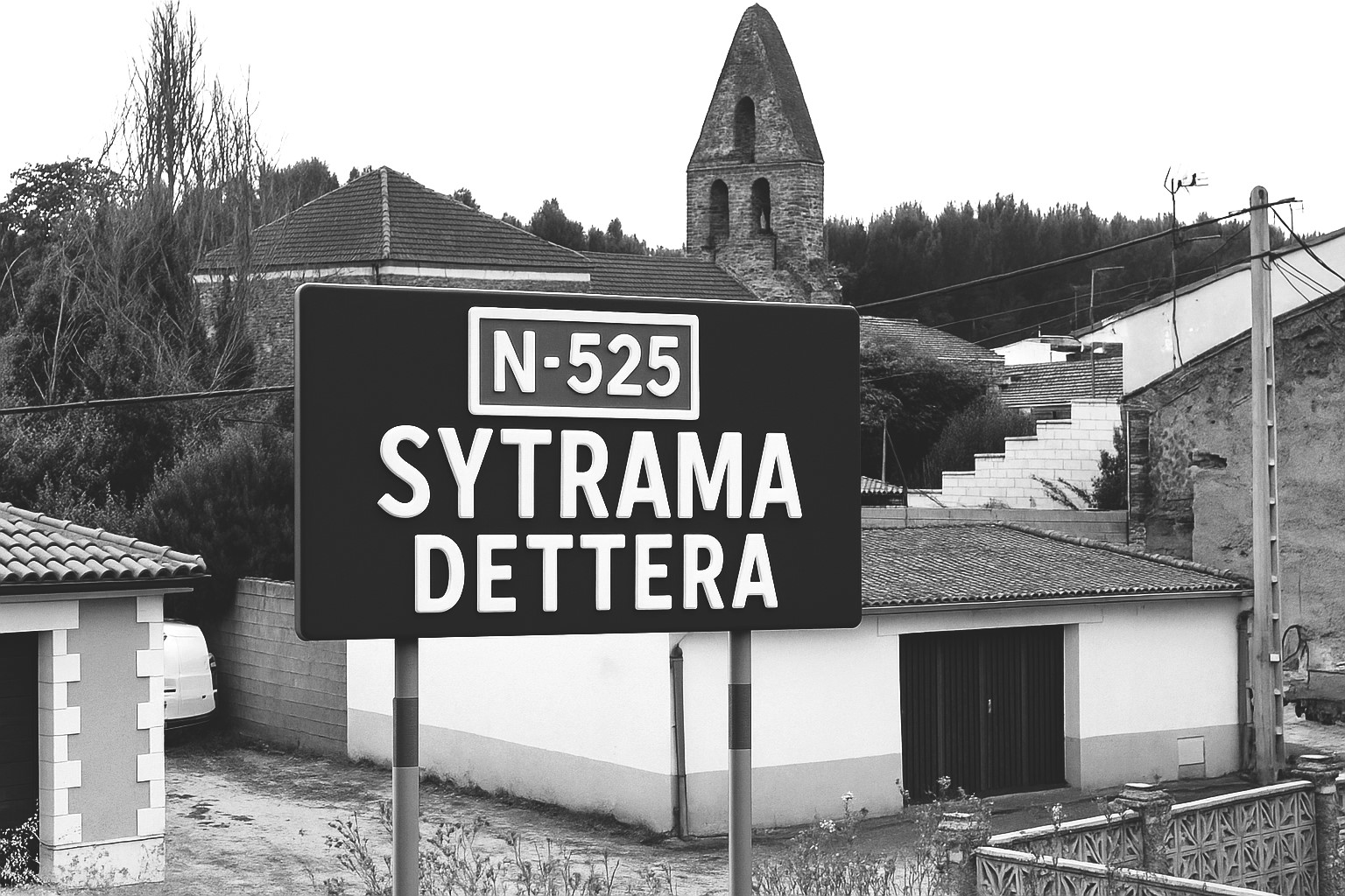 Sytrama dettera letrero antiguo