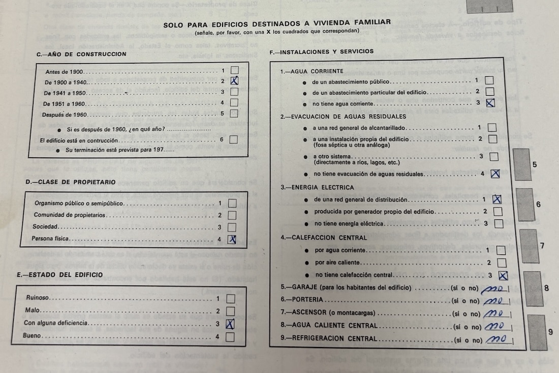 Ficha casa Sitrama de Tera 1970 AHP Zamora