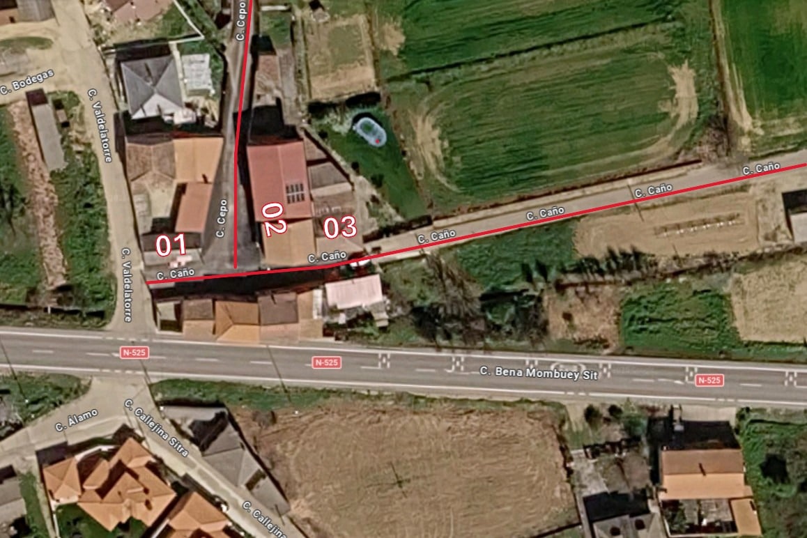 Numeracion calles Ca&ntilde;o y Cepo Sitrama de Tera