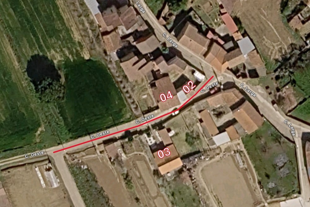 Numeracion calle Oeste Sitrama de Tera