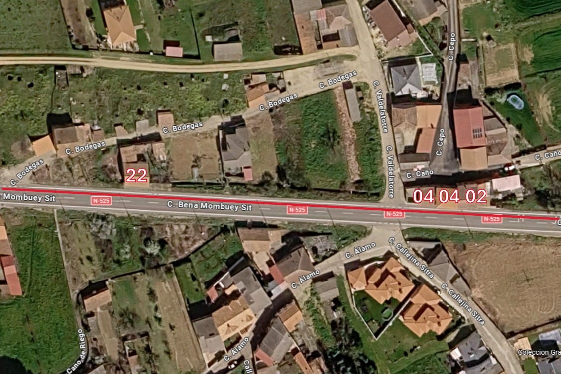Numeracion Carretera este Sitrama de Tera 1971