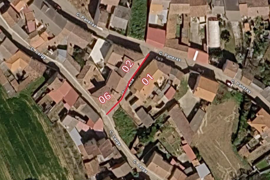 Numeracion Traves&iacute;a Alta Sitrama de Tera 1971