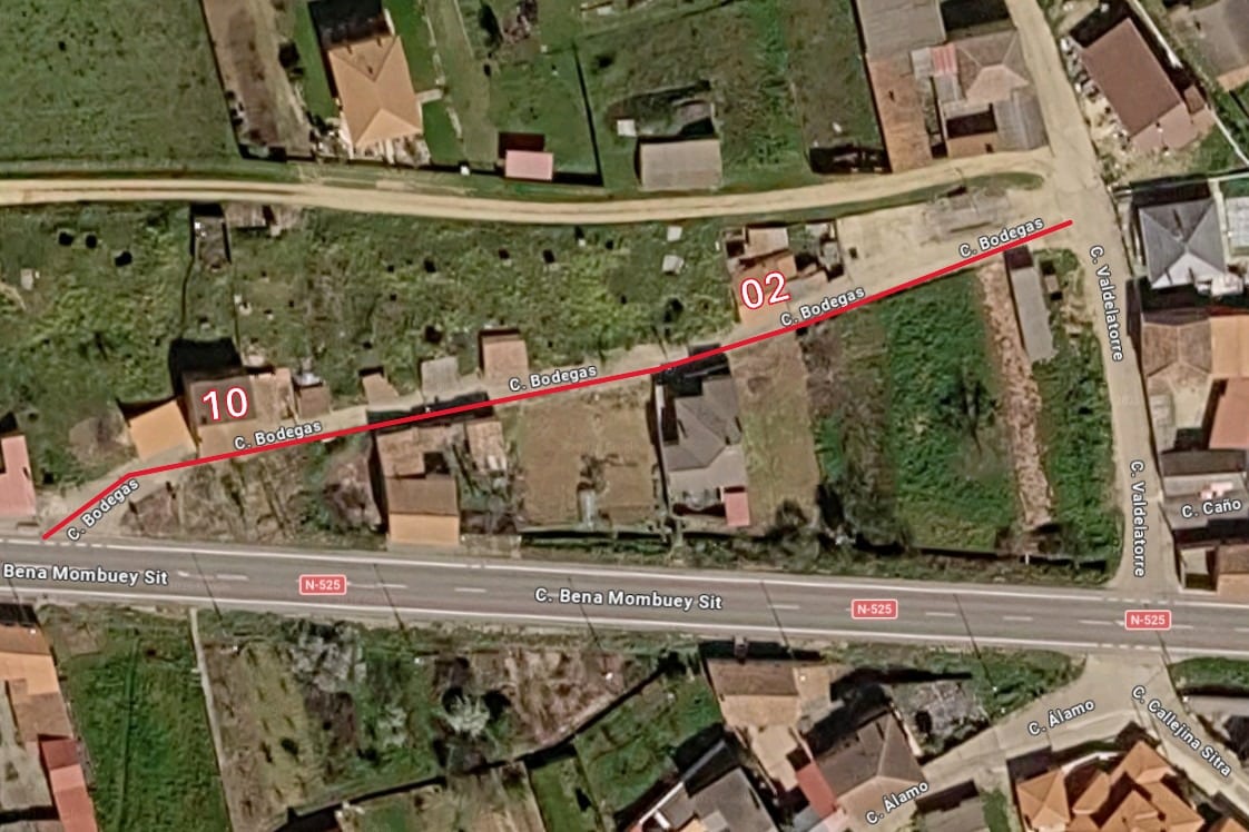 Numeracion calle Bodegas Sitrama de Tera 1971