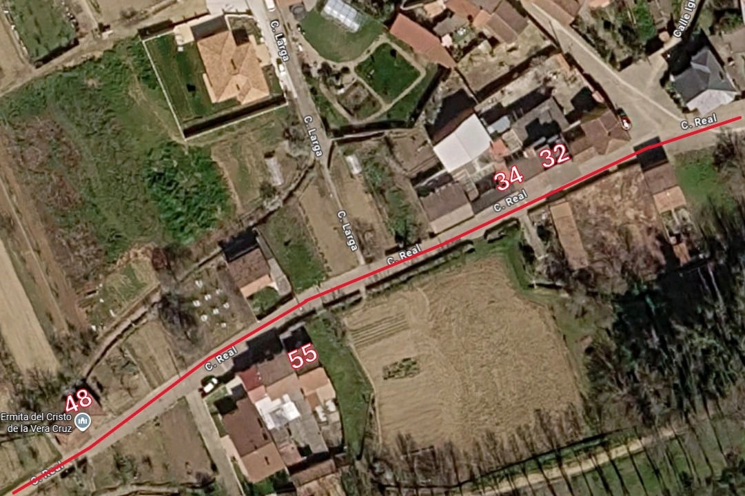 Numeracion calle Real oeste Sitrama de Tera 1971