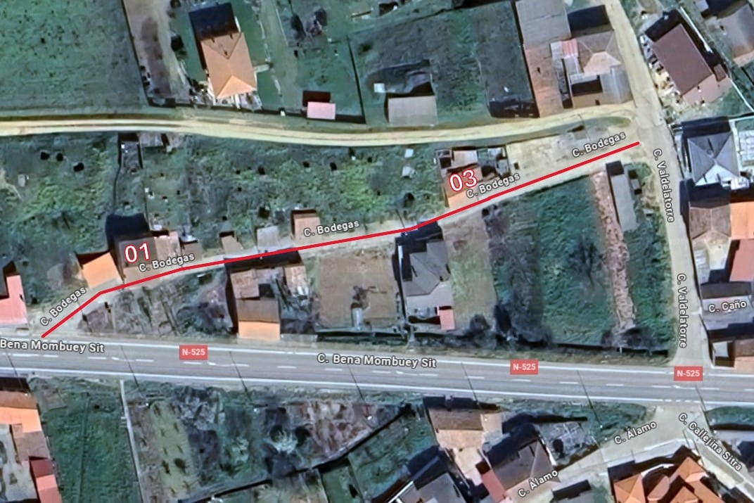 Numeracion calle Bodegas Sitrama de Tera 1971