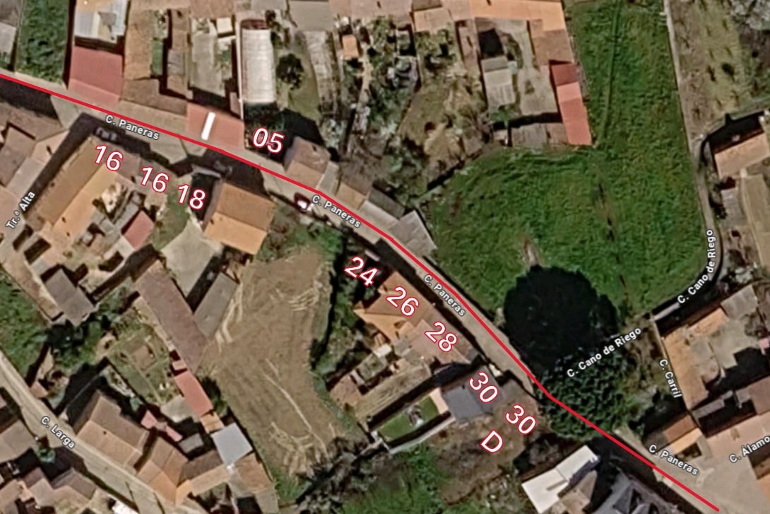 Numeracion Paneras central