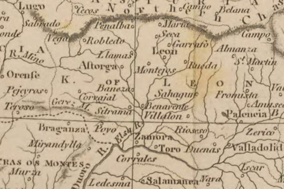 Map Spain 1803 Modern Geography Sitrama