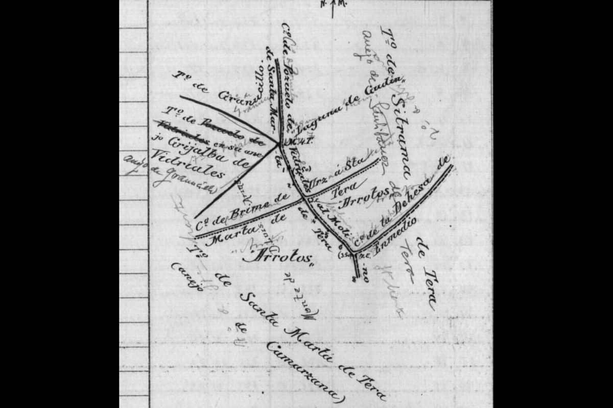 Croquis Moj&oacute;n de Laguna de Gudino Santa Marta Sitrama Acta 1908