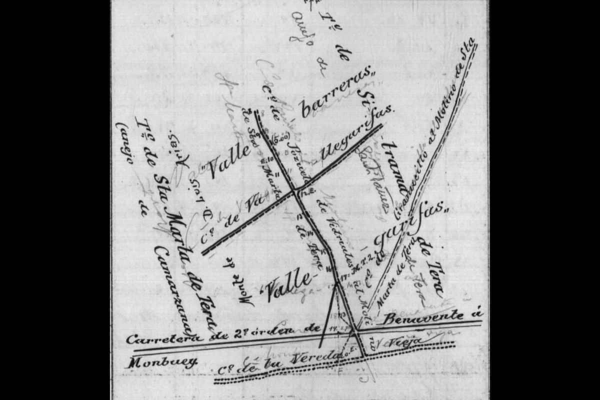 Croquis Moj&oacute;n de Valdejarifas Santa Marta Sitrama Acta 1908